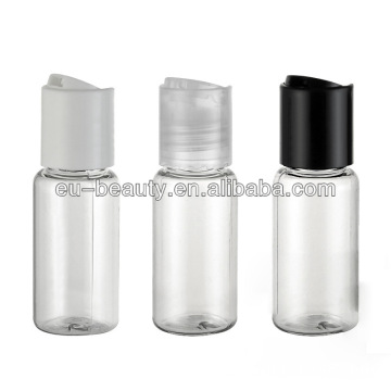 15 ml transparent PET plastic bottle with disc top cap